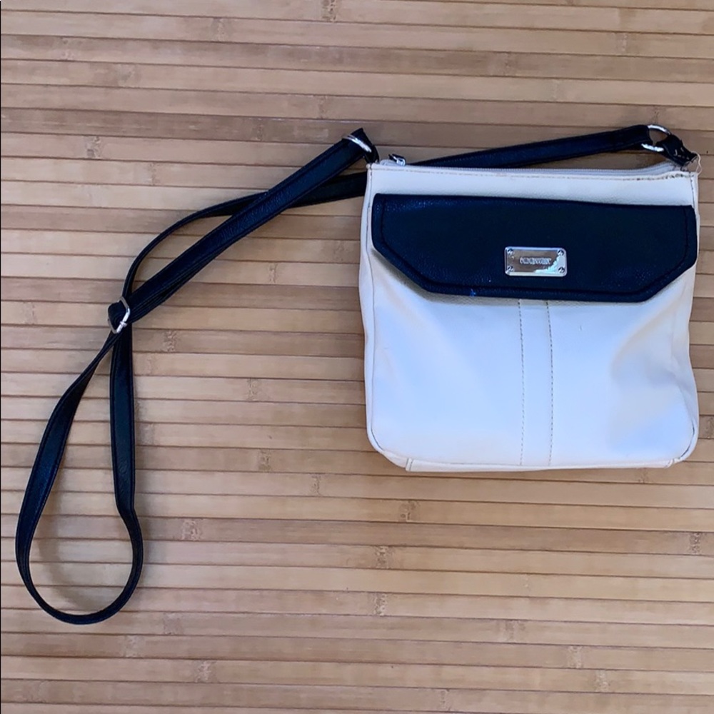 Black and white purse